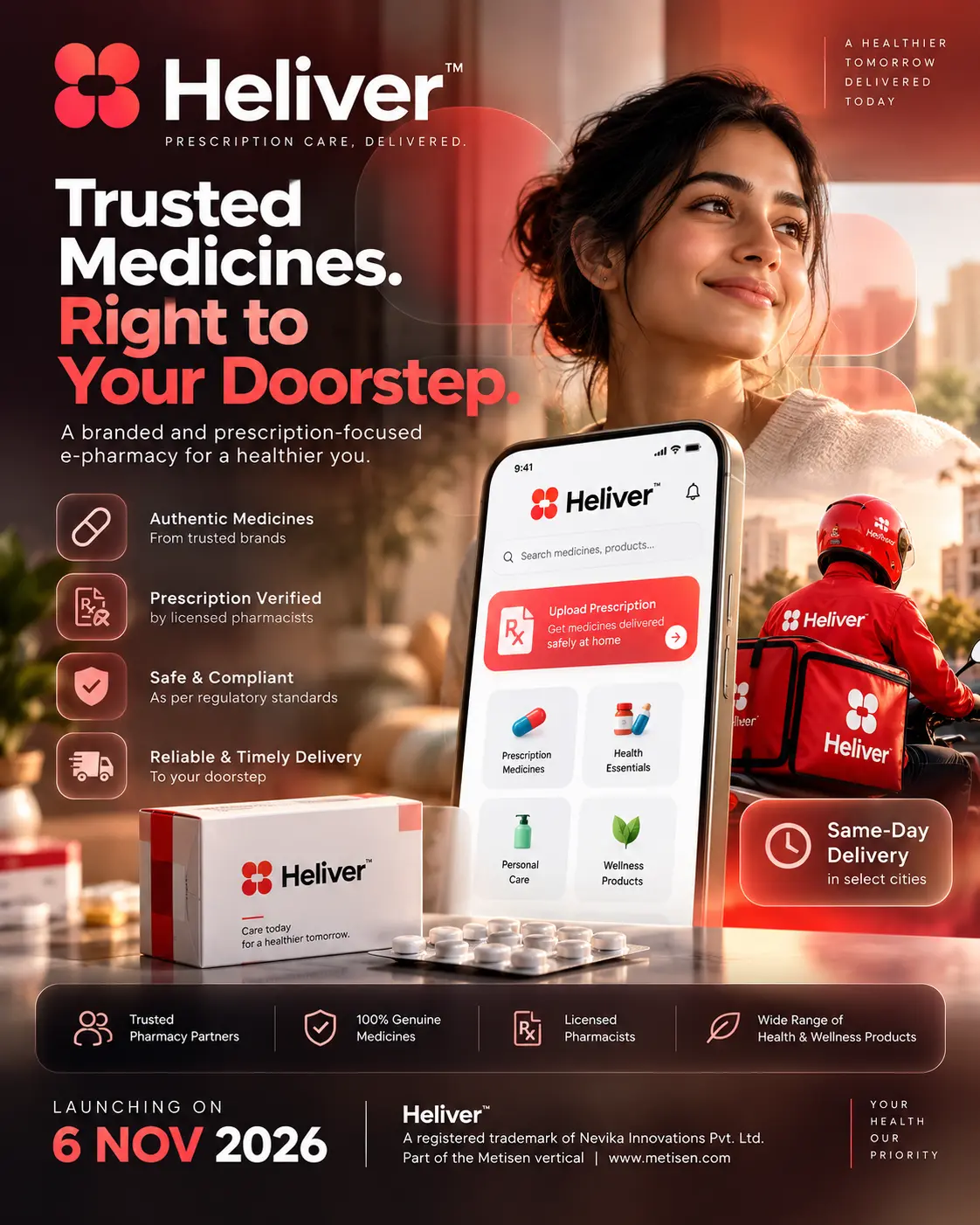 Heliver launch poster