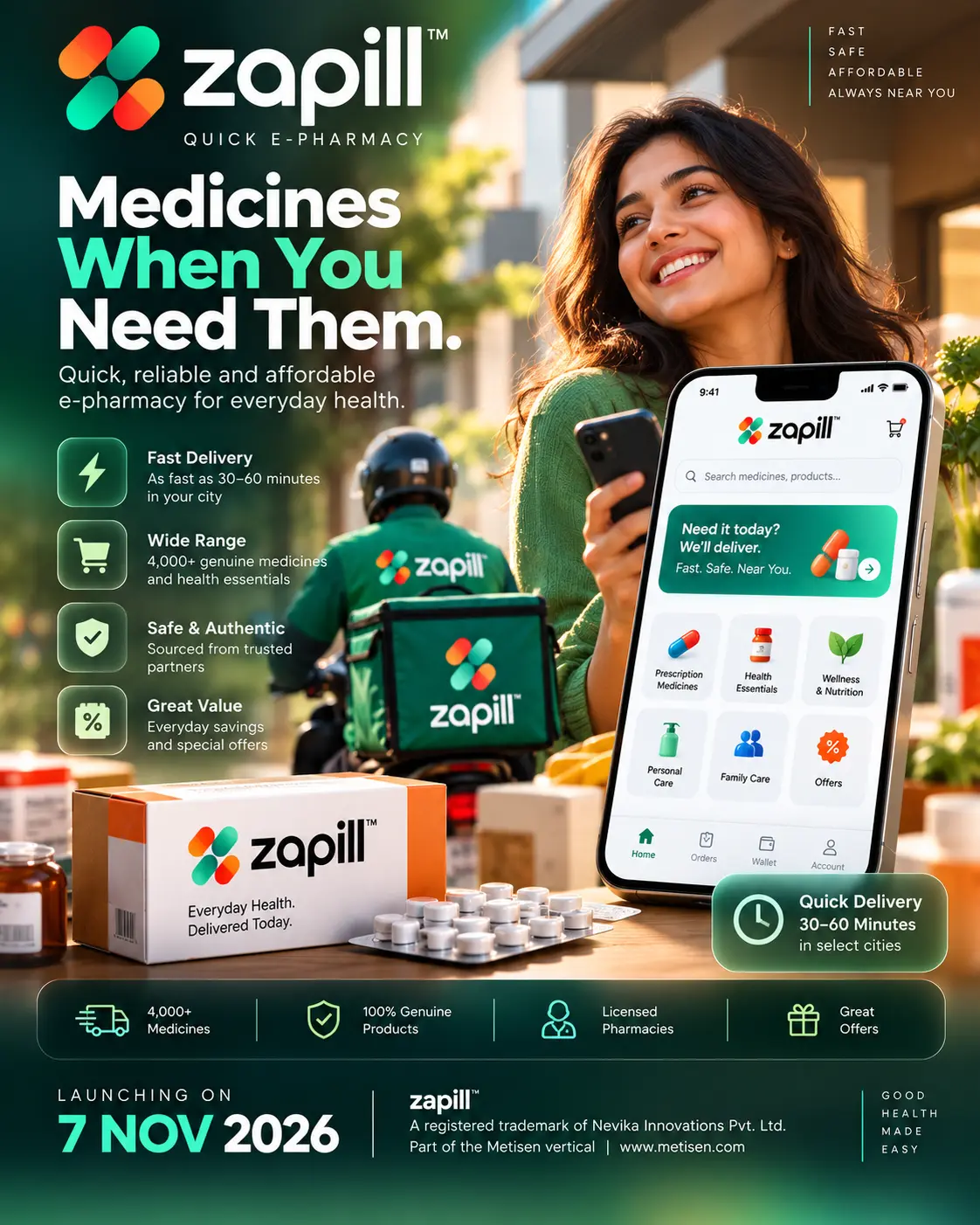 Zapill launch poster